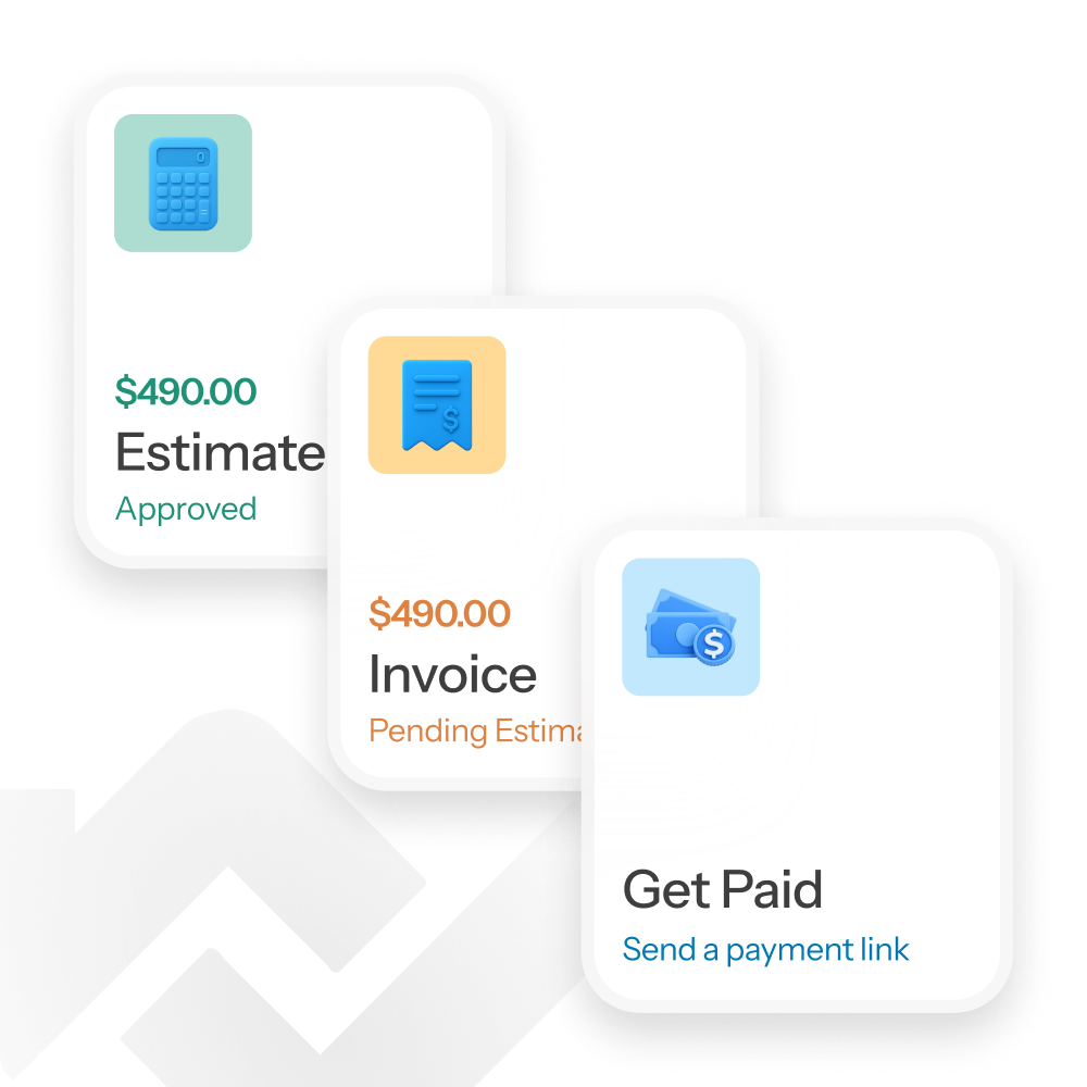 Estimate → Invoice → Get Paid