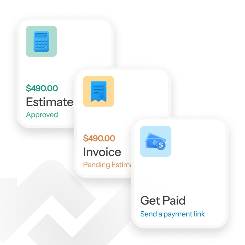 Estimate → Invoice → Get Paid