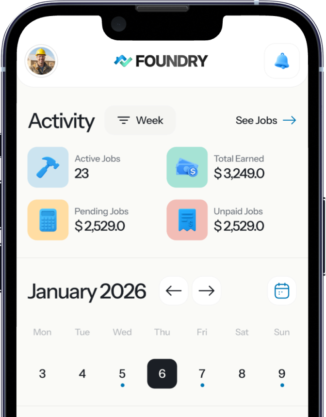 Foundry mobile app